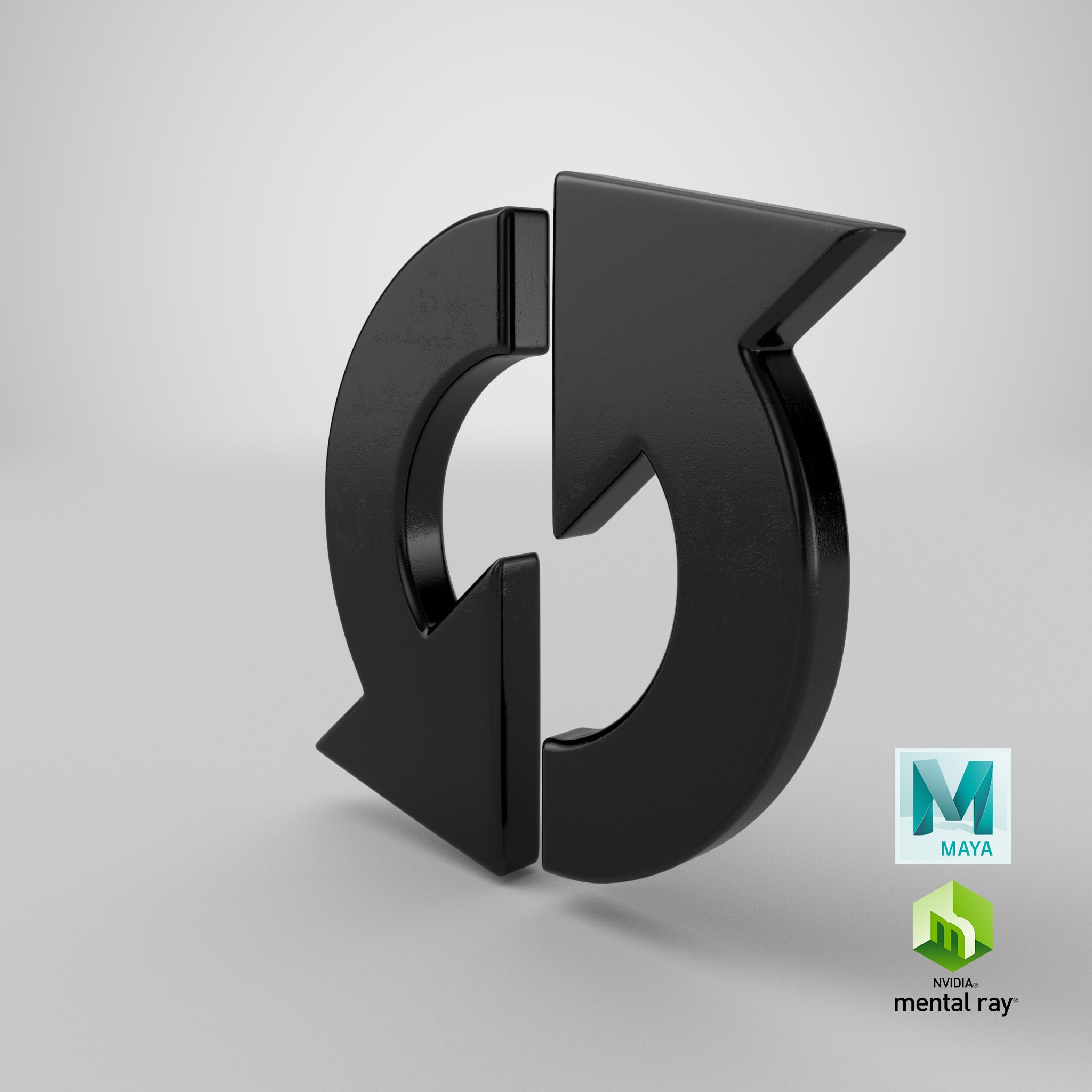 Icon neu laden royalty-free 3d model - Preview no. 26