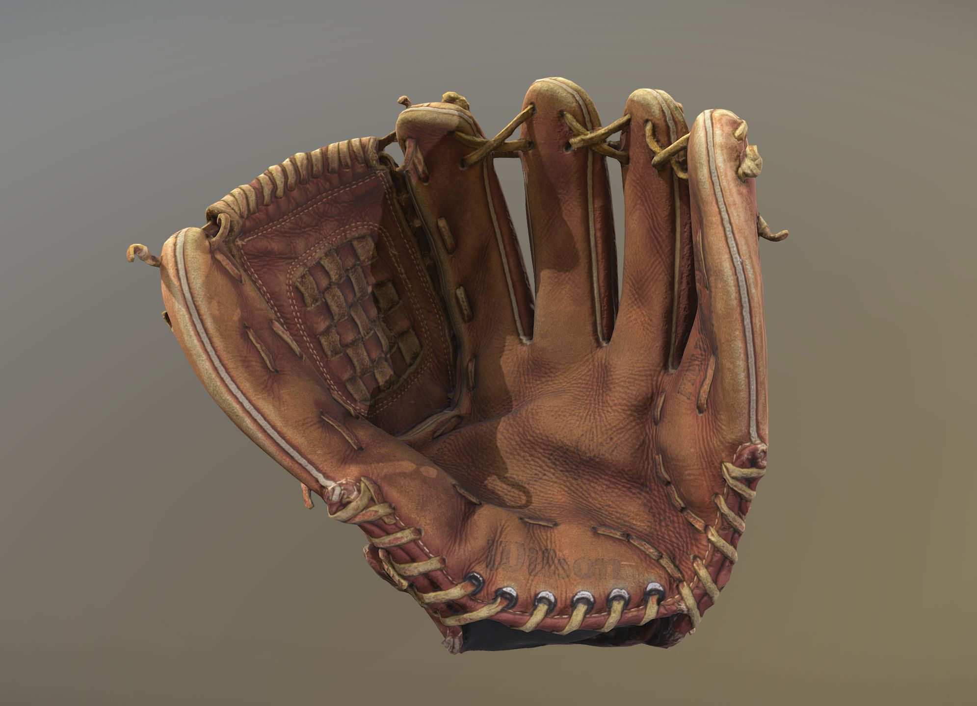 Dave Righetti Unterschrift Wilson Infielder's Glove 3d model