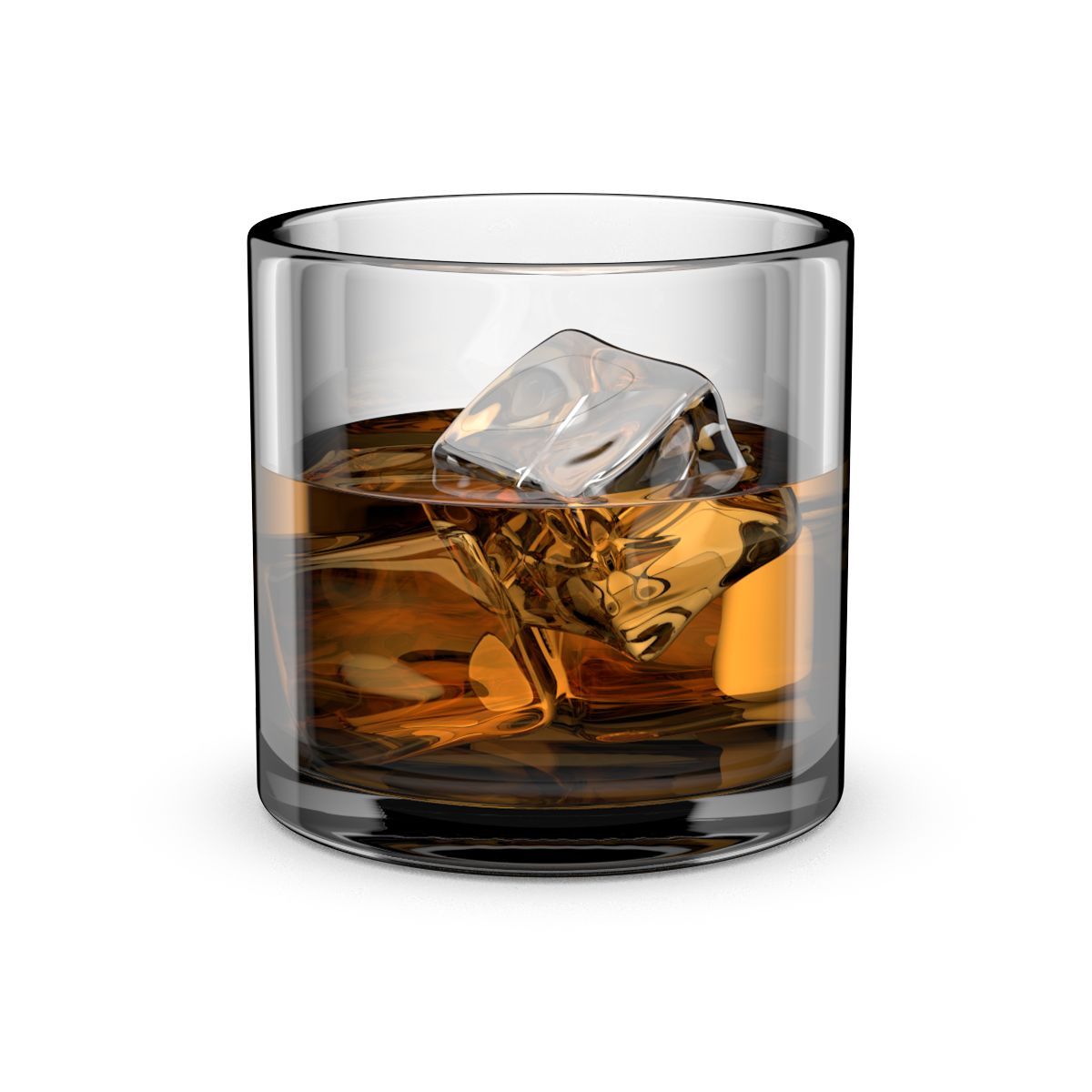 Whiskyglas Runde 3d model