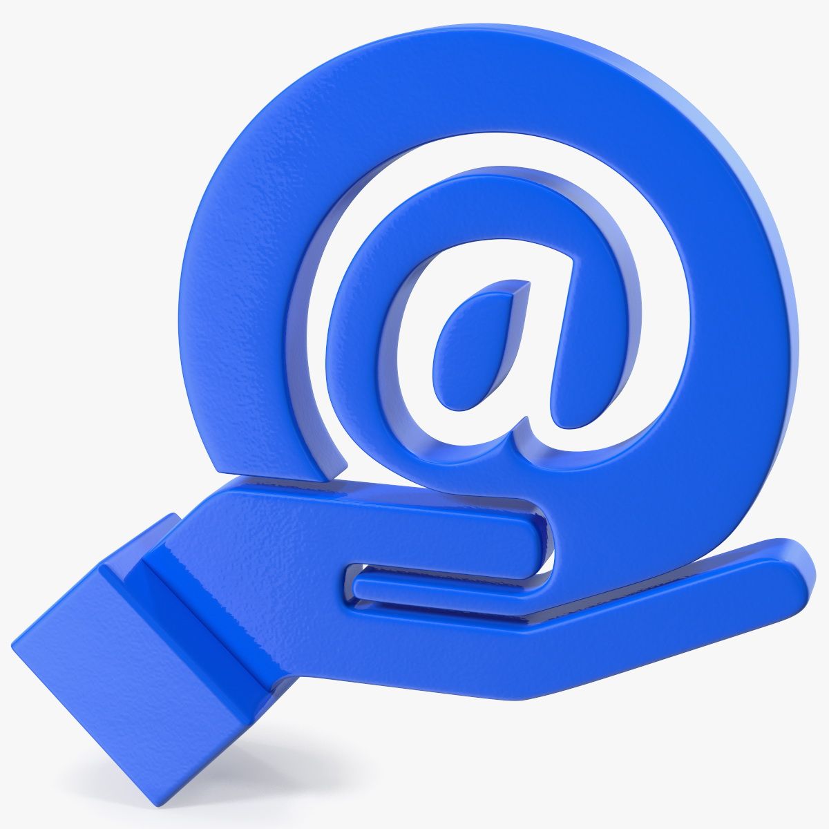 E-Mail in Hand Symbol 3d model