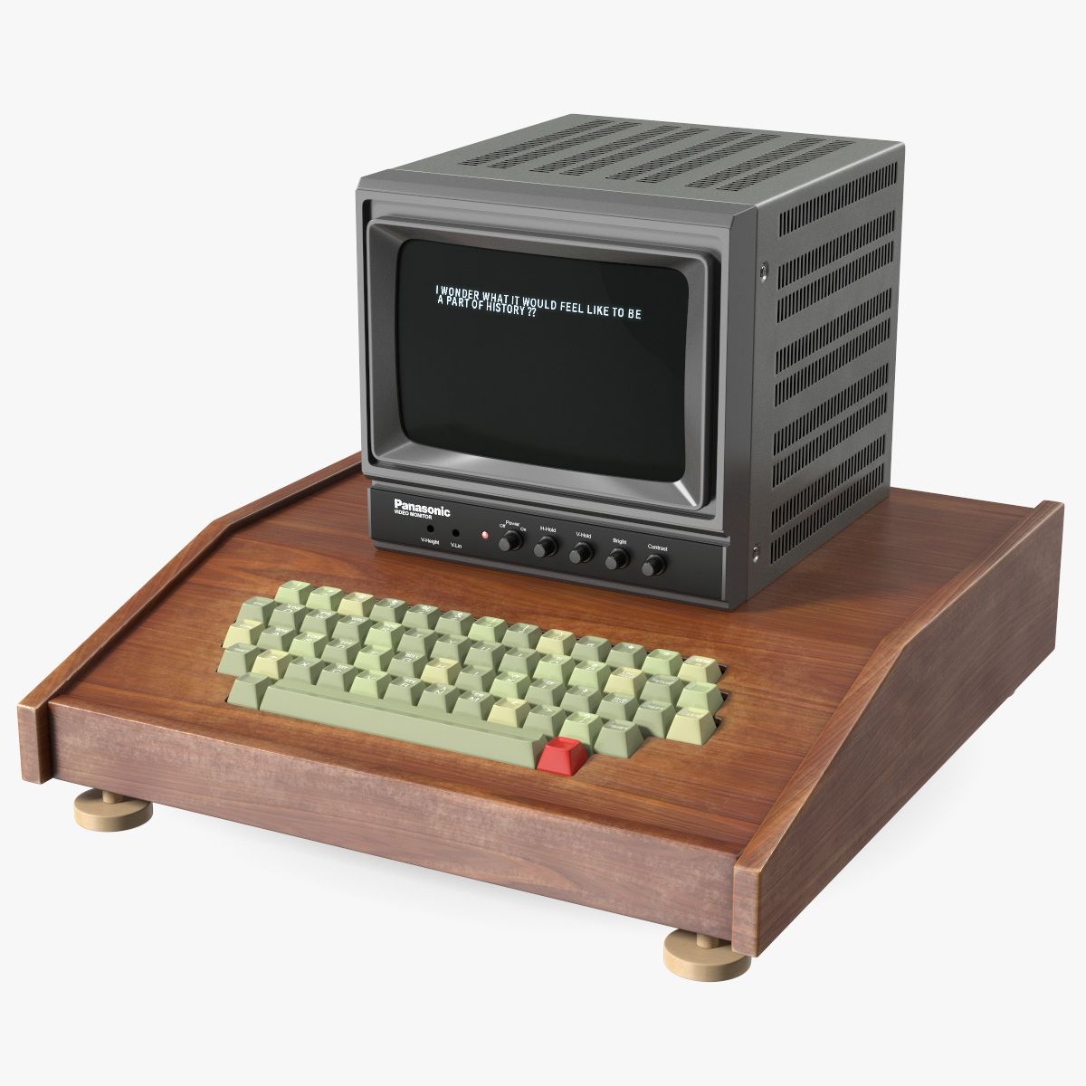 Vintage Personal Computer Apple 1 3d model