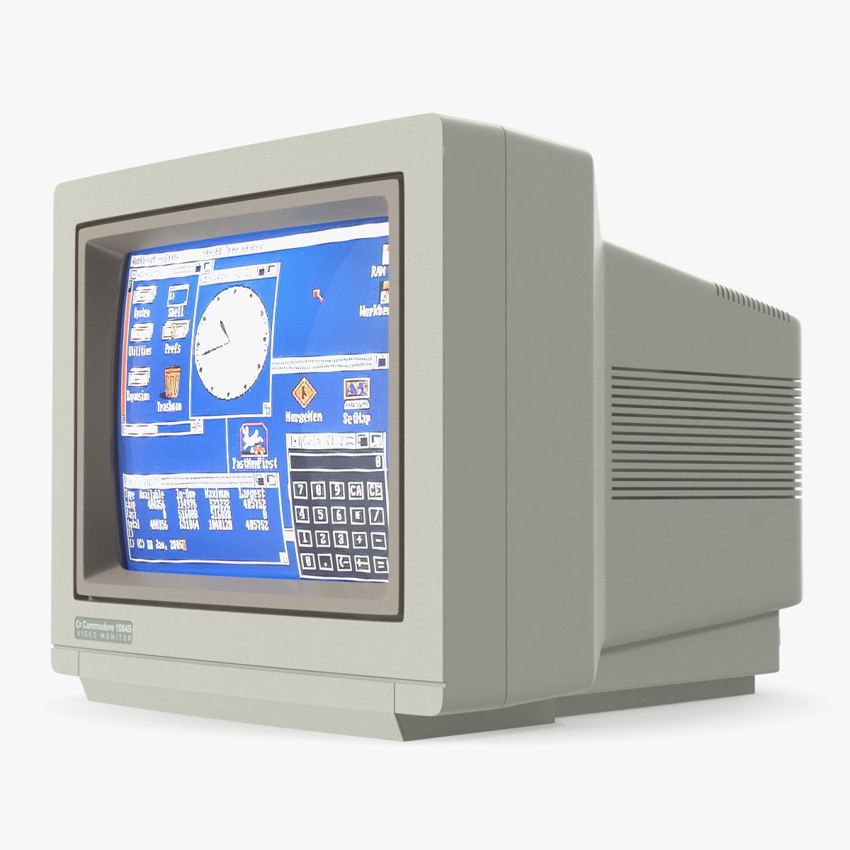 Vintage Commodore-Monitor 3d model