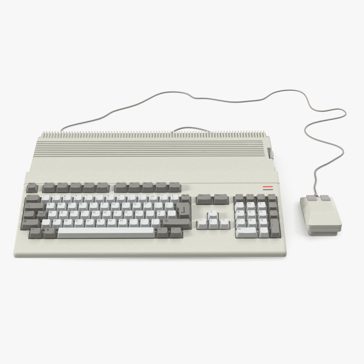 Retro-Heimcomputer mit Tastatur 3d model