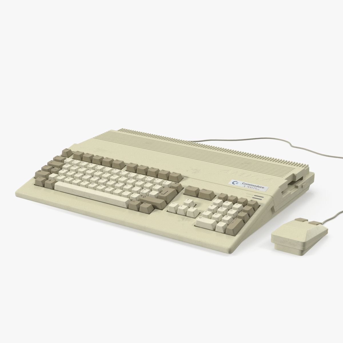 Amiga 500 Heimcomputer alte Tastatur 3d model