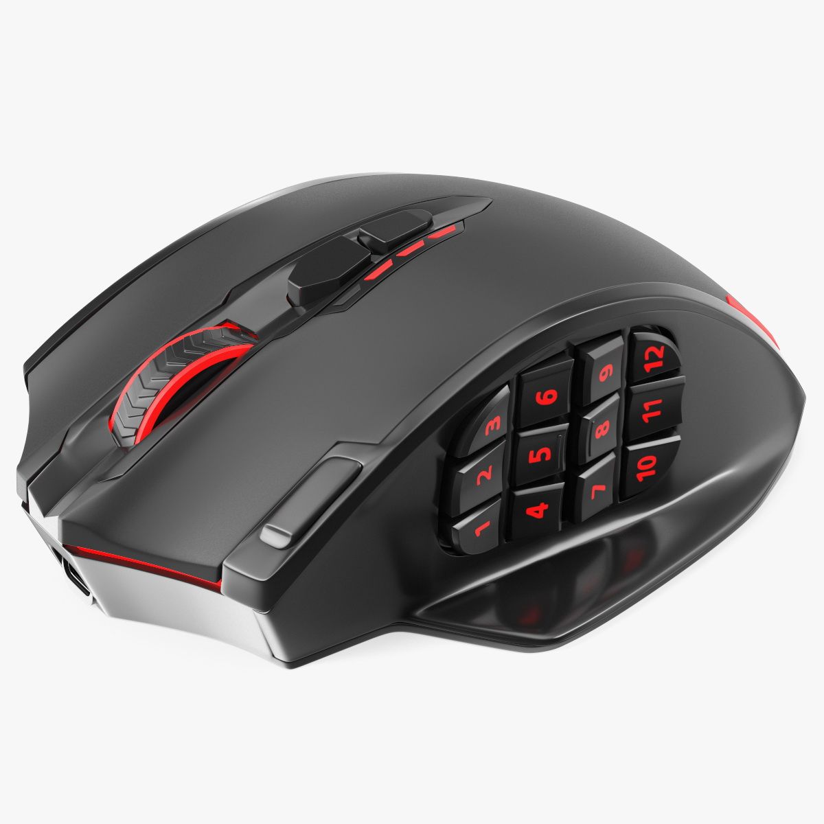 Reddragon IMPACT ELITE Kabellose Gaming-Maus Rot 3d model