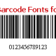 TrueType 1D Barcode Font Package