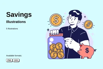 Savings Illustration Pack