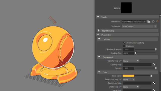 MayaToonOutlineShader