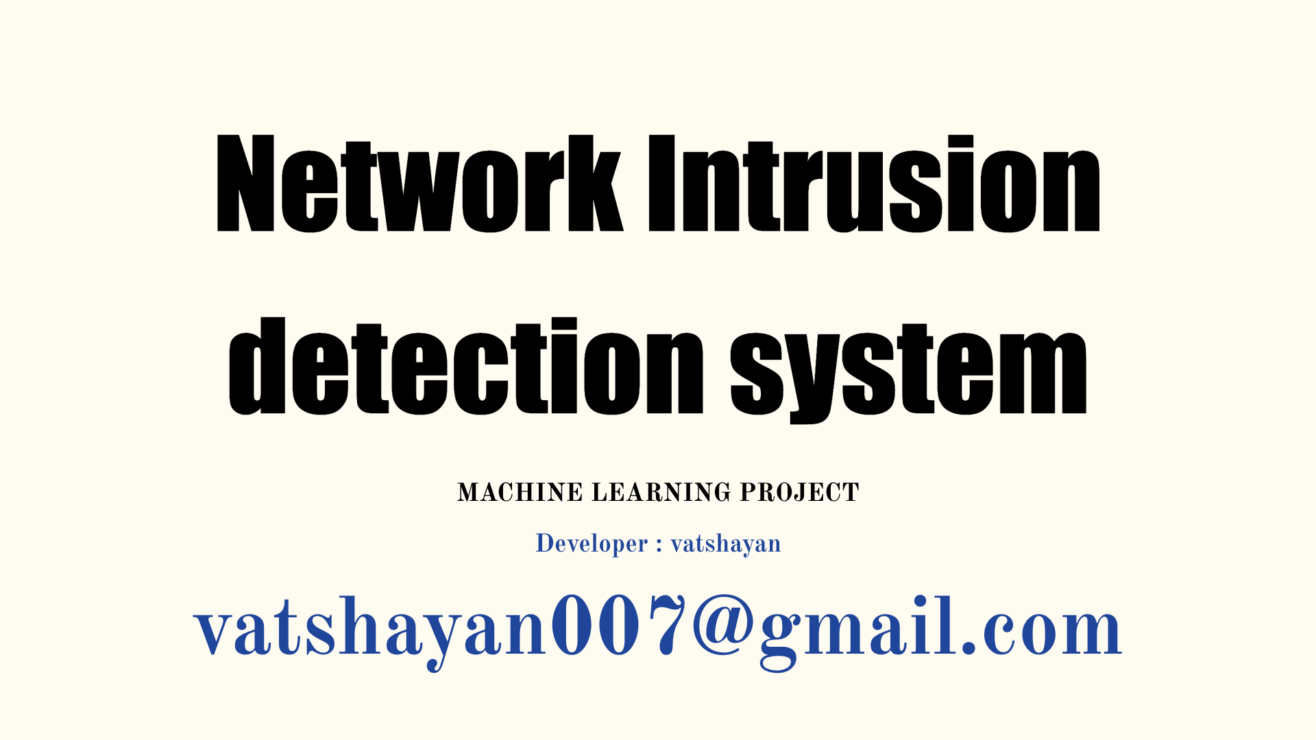 Network-Intrusion-Detection-Project