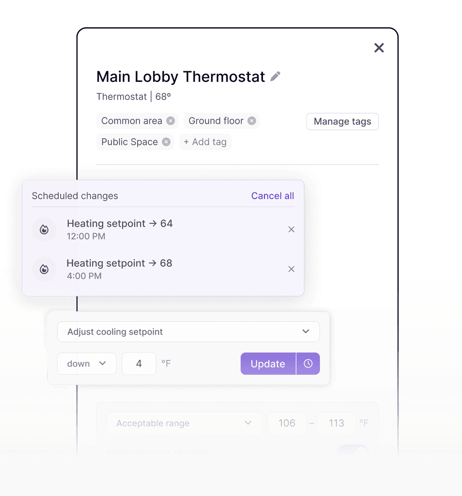 SmartKit AI – thermostat control panel