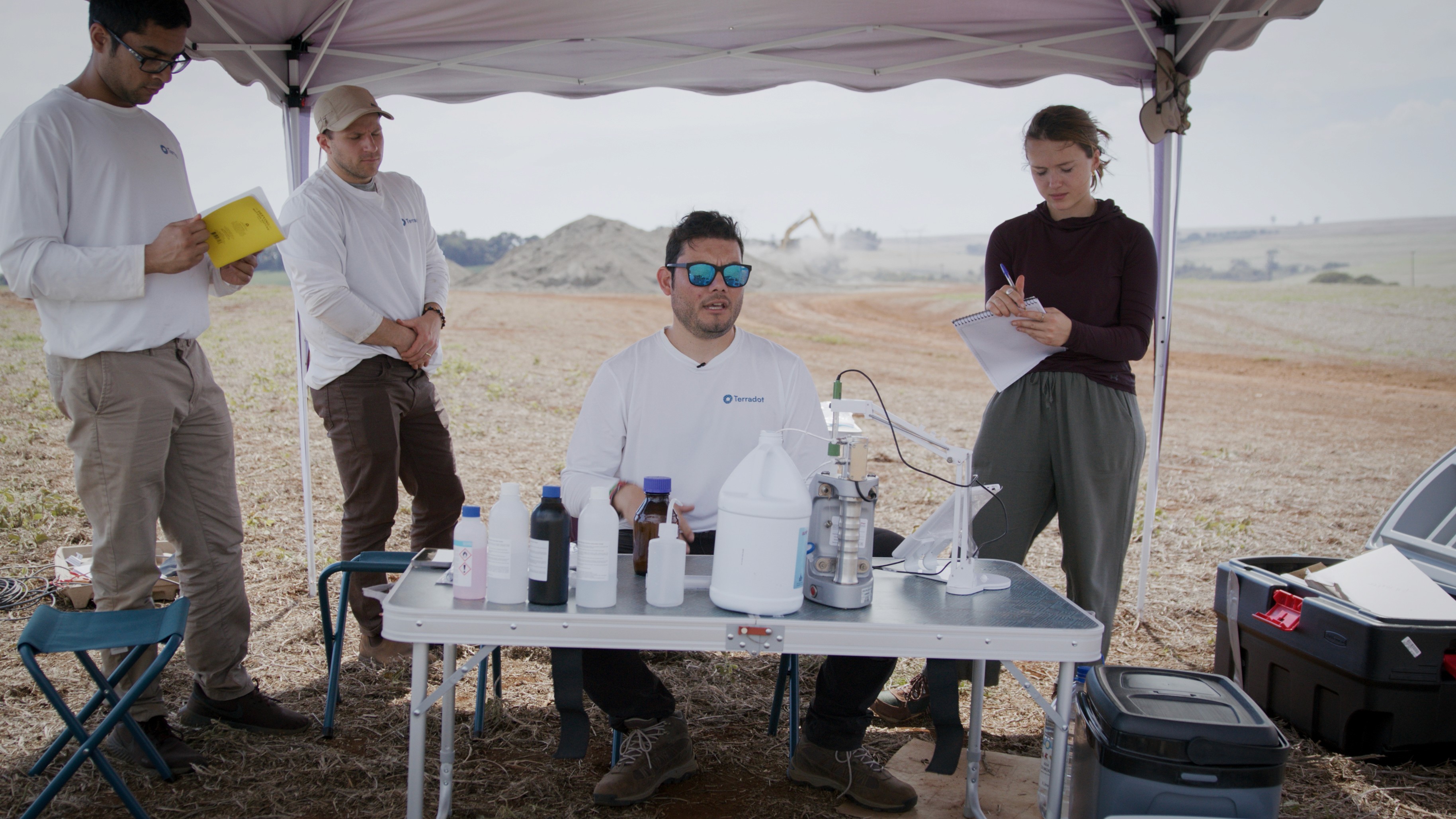 Picture of Terradots team in the field