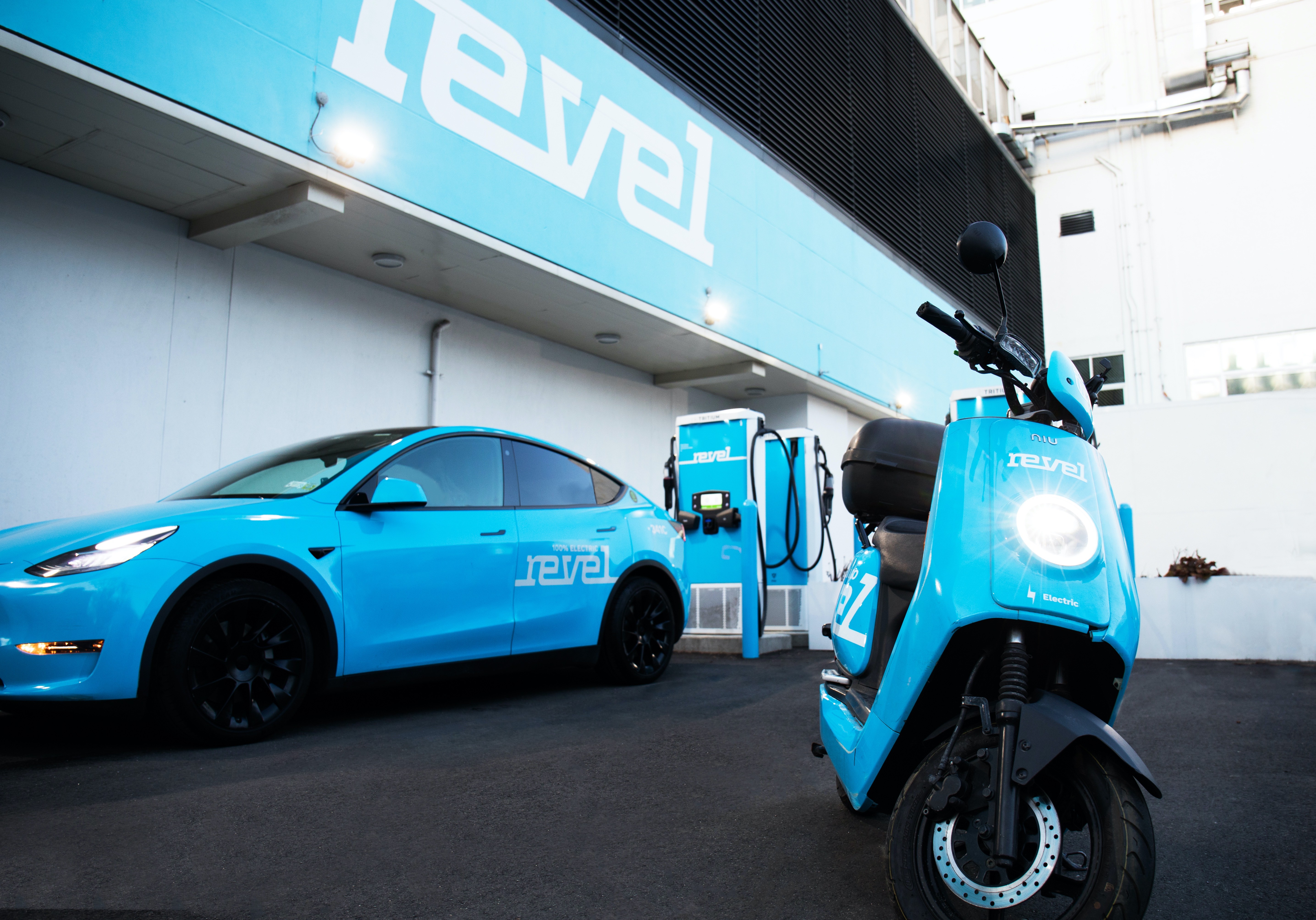 Revel Electric Transportation real time energy management electric vehicle fleet management grid resilience demand response clean electrcity new york city