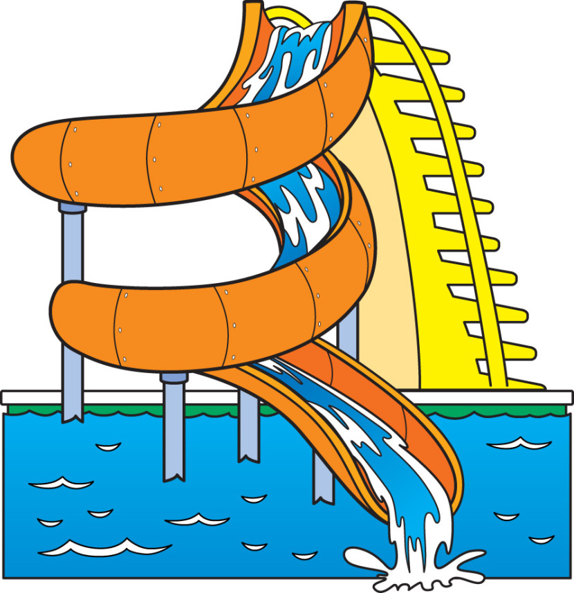 Water slide clip art 2