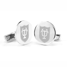 Tulane University Cufflinks in Sterling Silver Shot #1