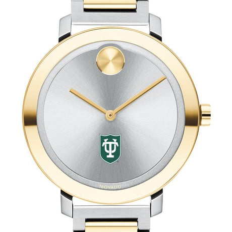 Tulane University Women&#39;s Movado Two-Tone Bold 34