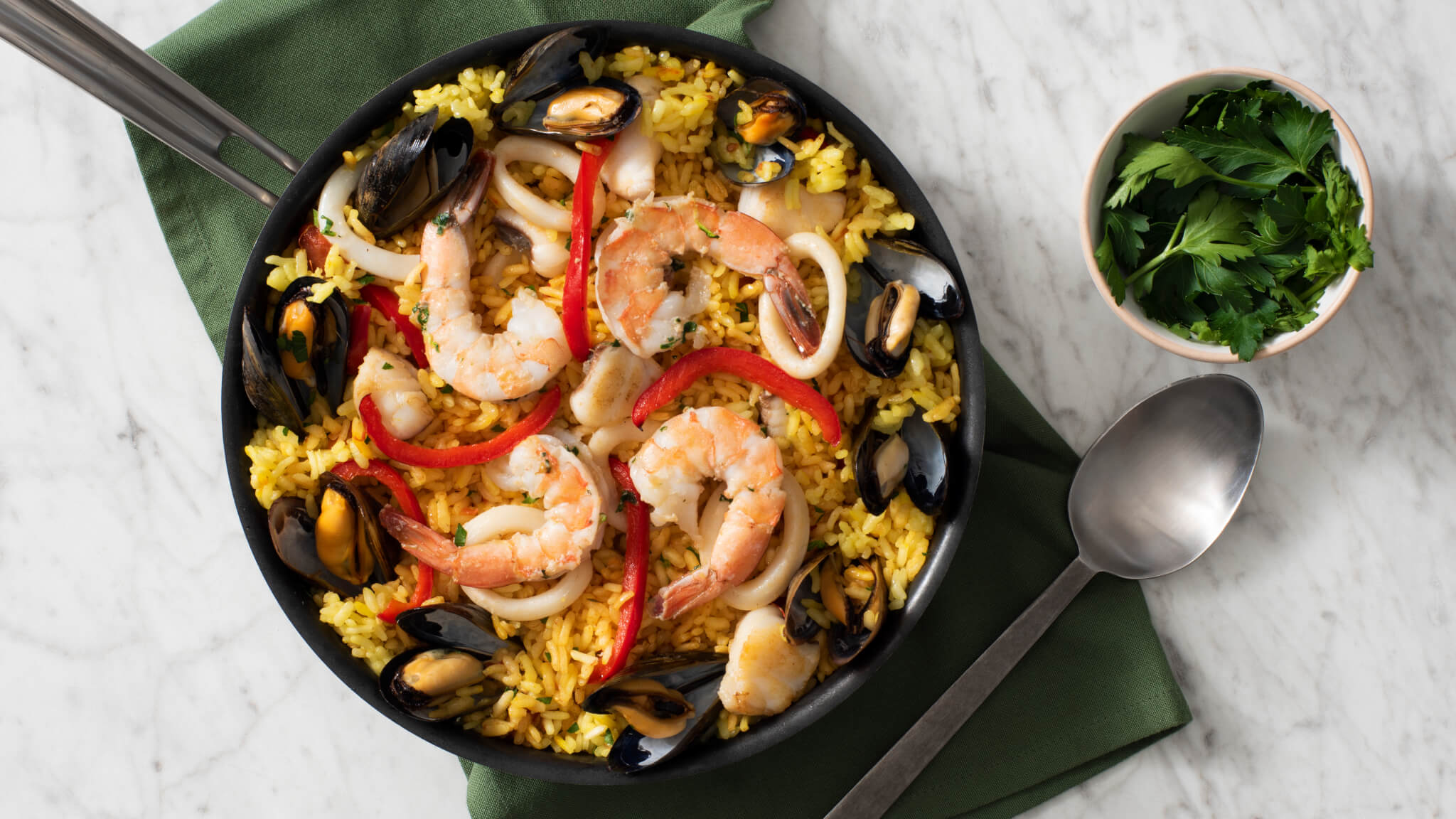 Spanish Seafood Paella Recipe | Mahatma® Rice