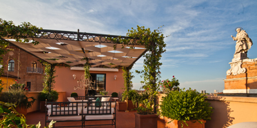 Terrace Lounge at Grand Hotel Majestic Gia Baglioni, Bologna, Italy