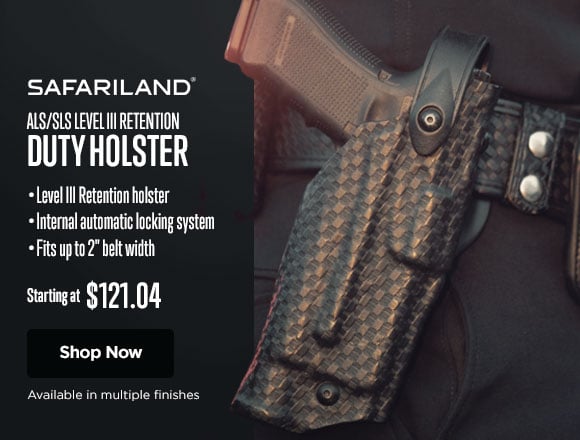 Safariland ALS/SLS Level III Retention Duty Holster. Shop Now