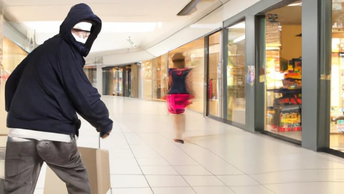 shopping centre bandit