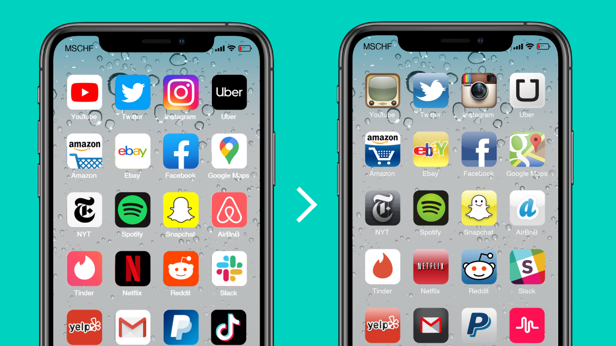 You can now add nostalgic app icons to your iPhone