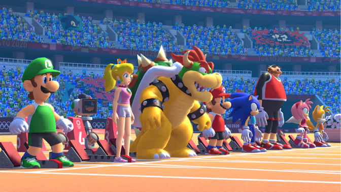 a screenshot from "Mario & Sonic at the Olympic Games Tokyo 2020"