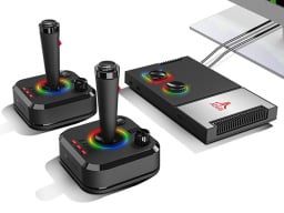 Atari with joysticks.