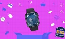 Apple Watch Series 9 on Prime Day background