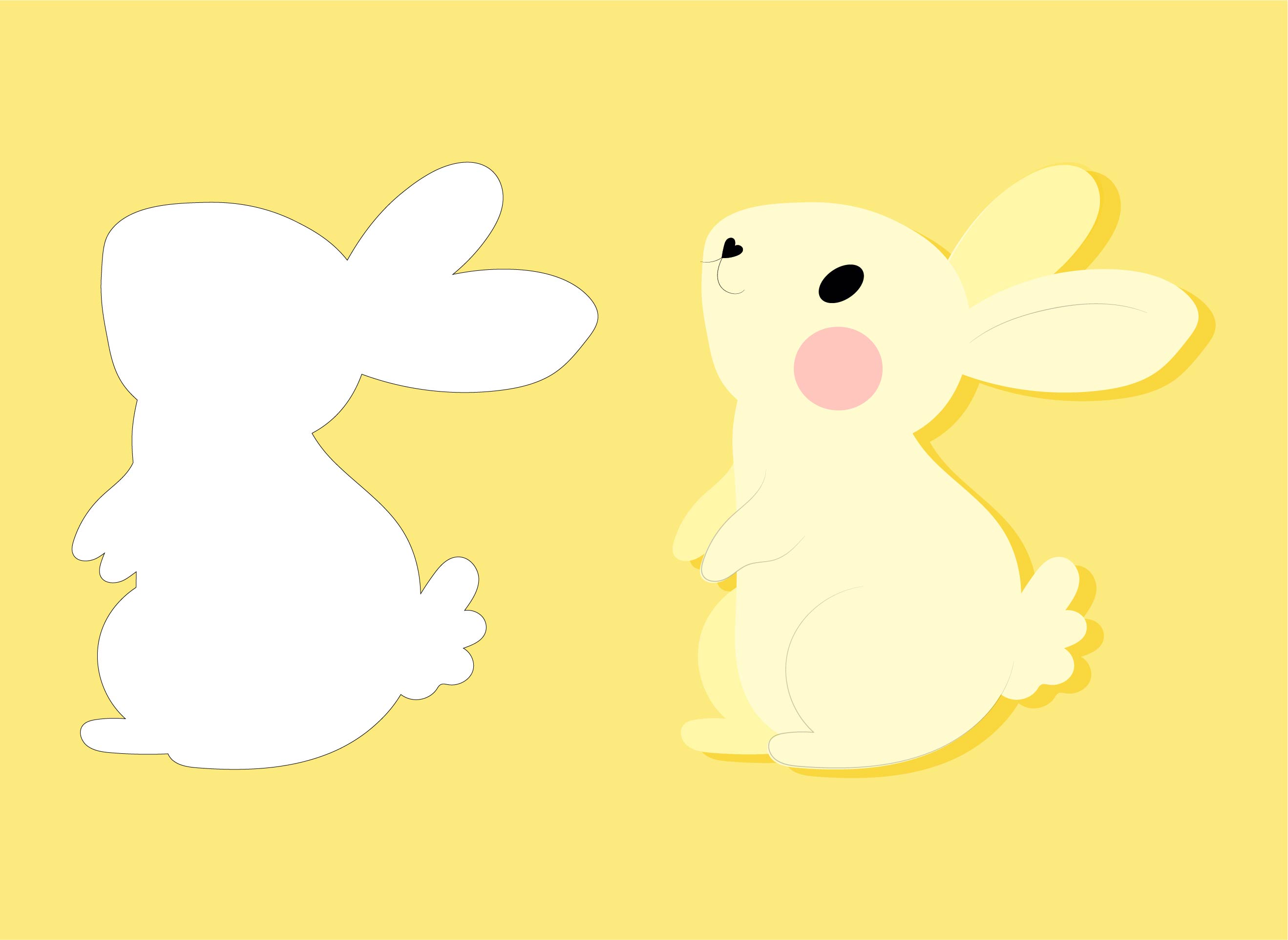 Printable Bunny Template