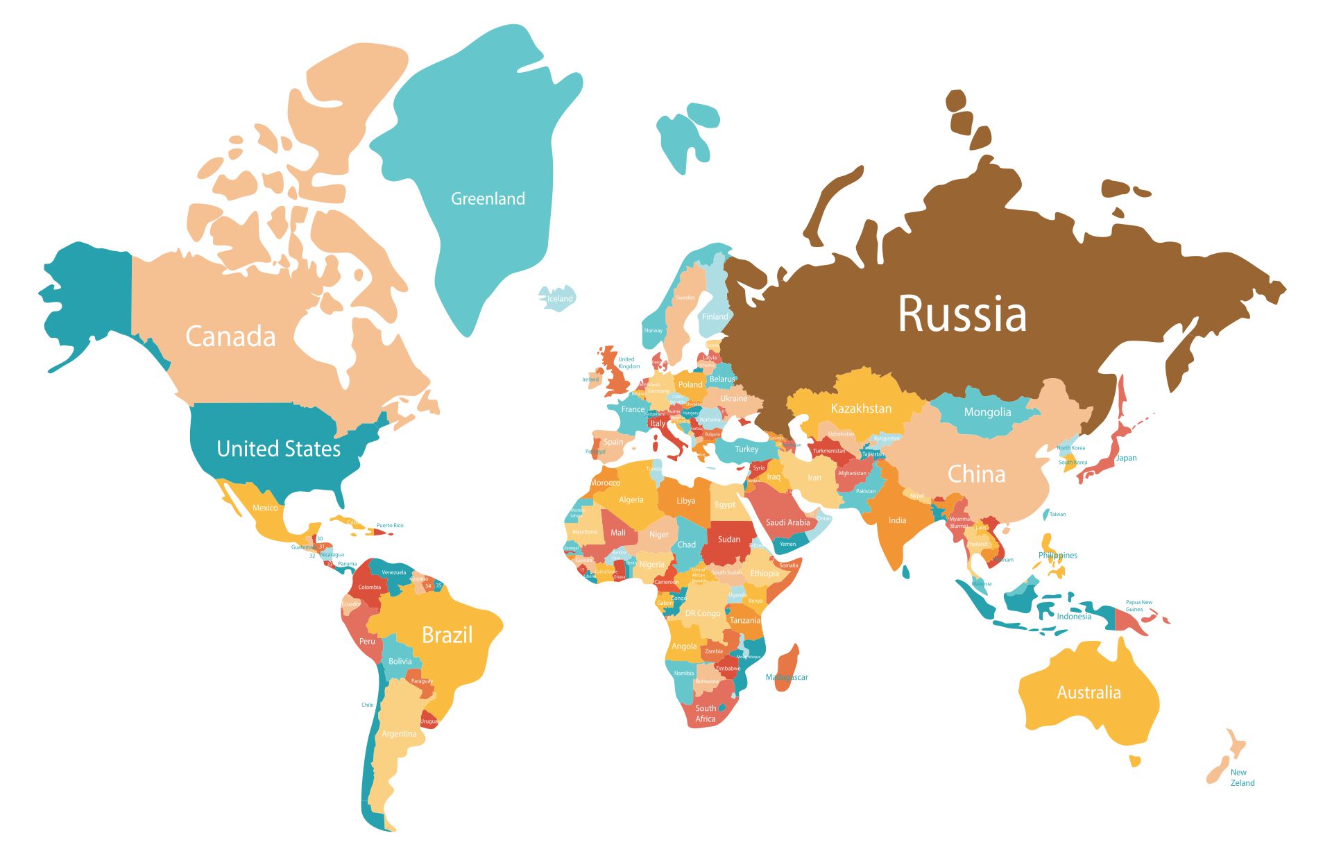 World Map Labeled