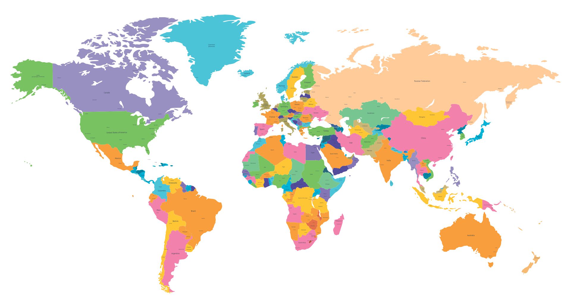 World Map Without Labels - 20 Free PDF Printables | Printablee