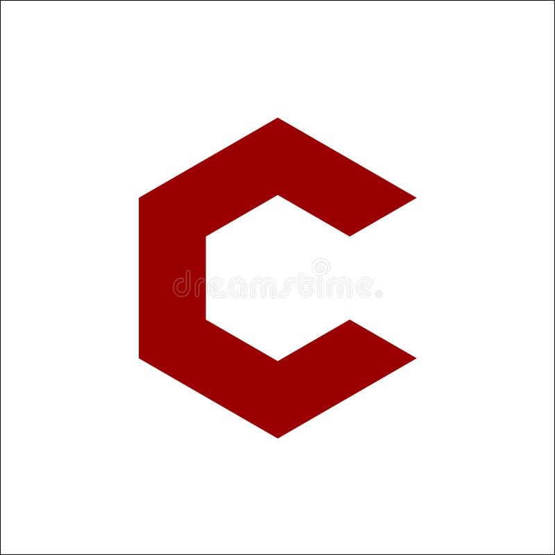 Initials Logo Letter C Hexagon Logo Vector Stock Vector - Illustration ...