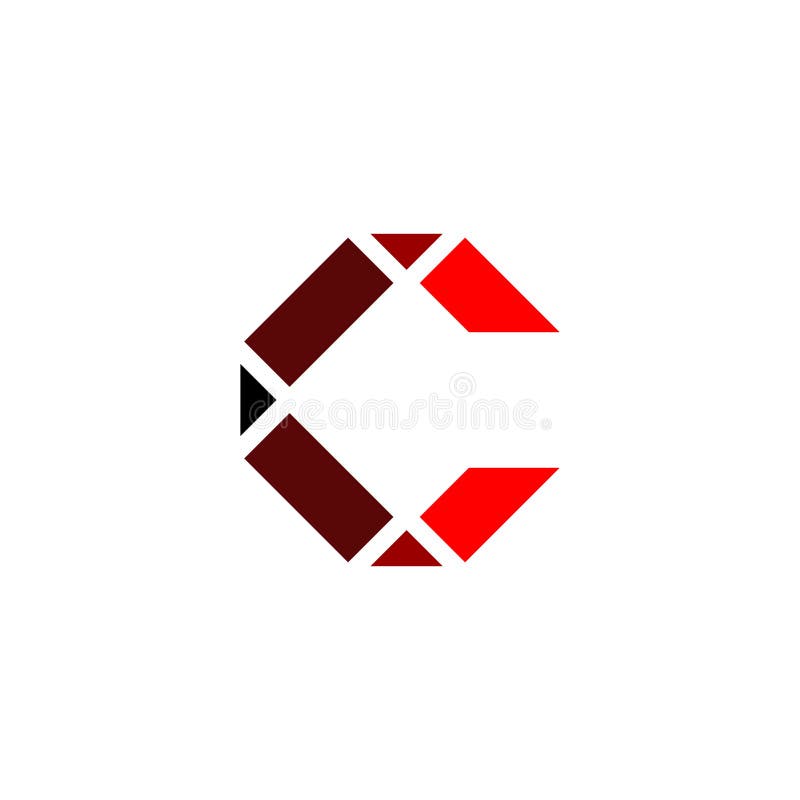 Logo Letter C Red Icon Logo Vector Symbol Stock Illustration ...