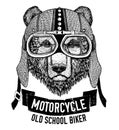 Wild BEAR for motorcycle, biker t-shirt