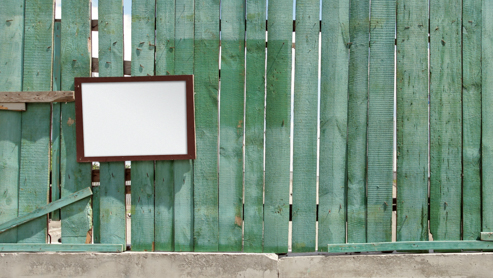 A green fence