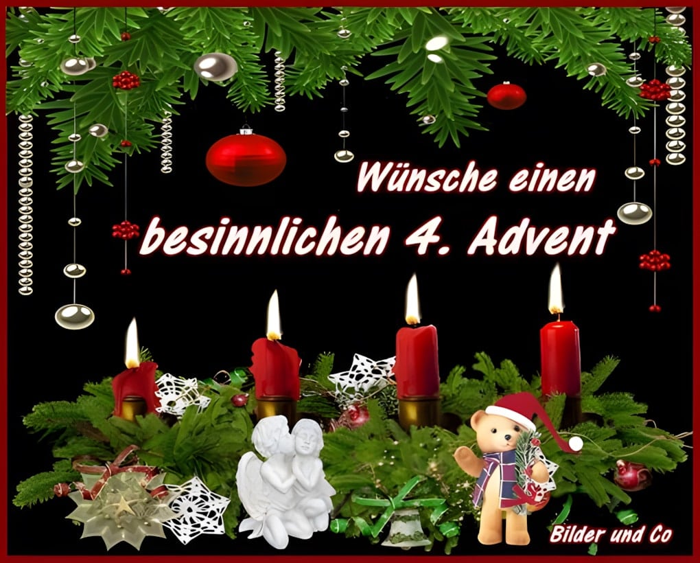 Wünsche einen besinnlichen 4. Advent.