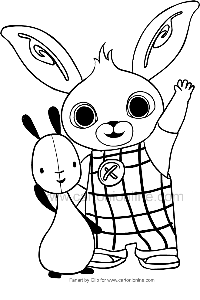 Bing Drawing Colouring Bunny Coloring Sheets Kids Pages Colorare Da ...