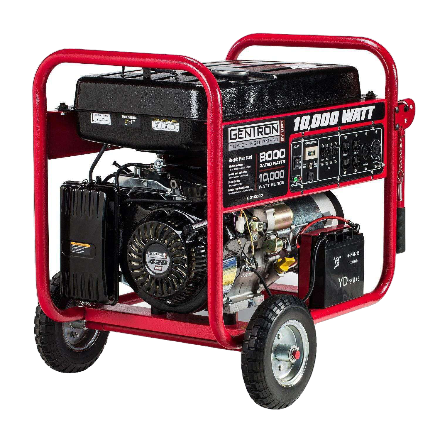 Gentron GG10020 8000W/1000W Electric Start Portable Gas Generator New