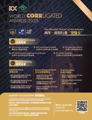 World Corrugated Awards 2025 to Set off Fierce Competition for New Awards and New Honors