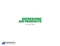 Mantle Ridge Releases Investor Presentation Highlighting Need for Change at Air Products and Chemicals, Inc.