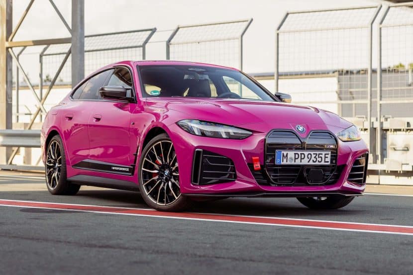 2025 BMW i4 M50 Gets Pink Individual Color, M Performance Parts