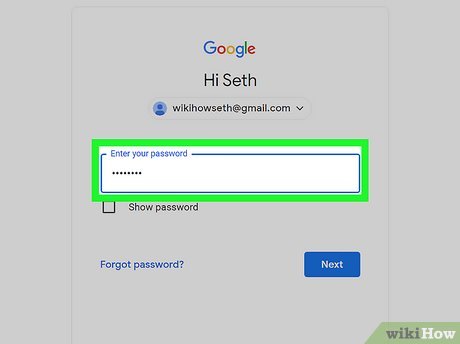 Step 4 Enter your password.