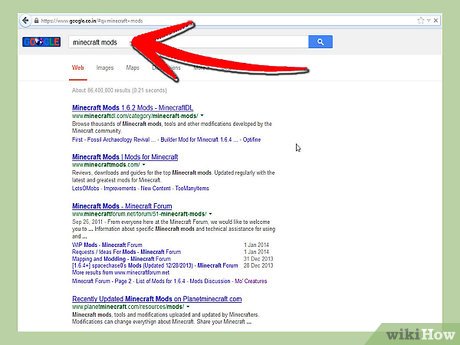 Step 2 Vind een geschikte Minecraft mod website.