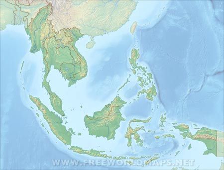 Southeast Asia Hd Map | Asia Map, Southeast Asia, Asia