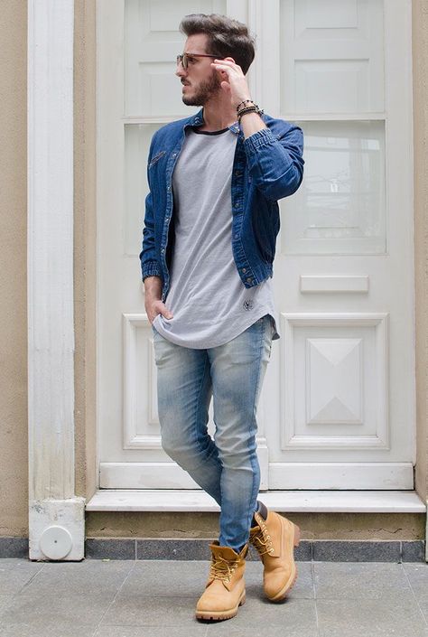 46 Best Men's Denim on Denim Style ideas | mens outfits, style, mens fashion