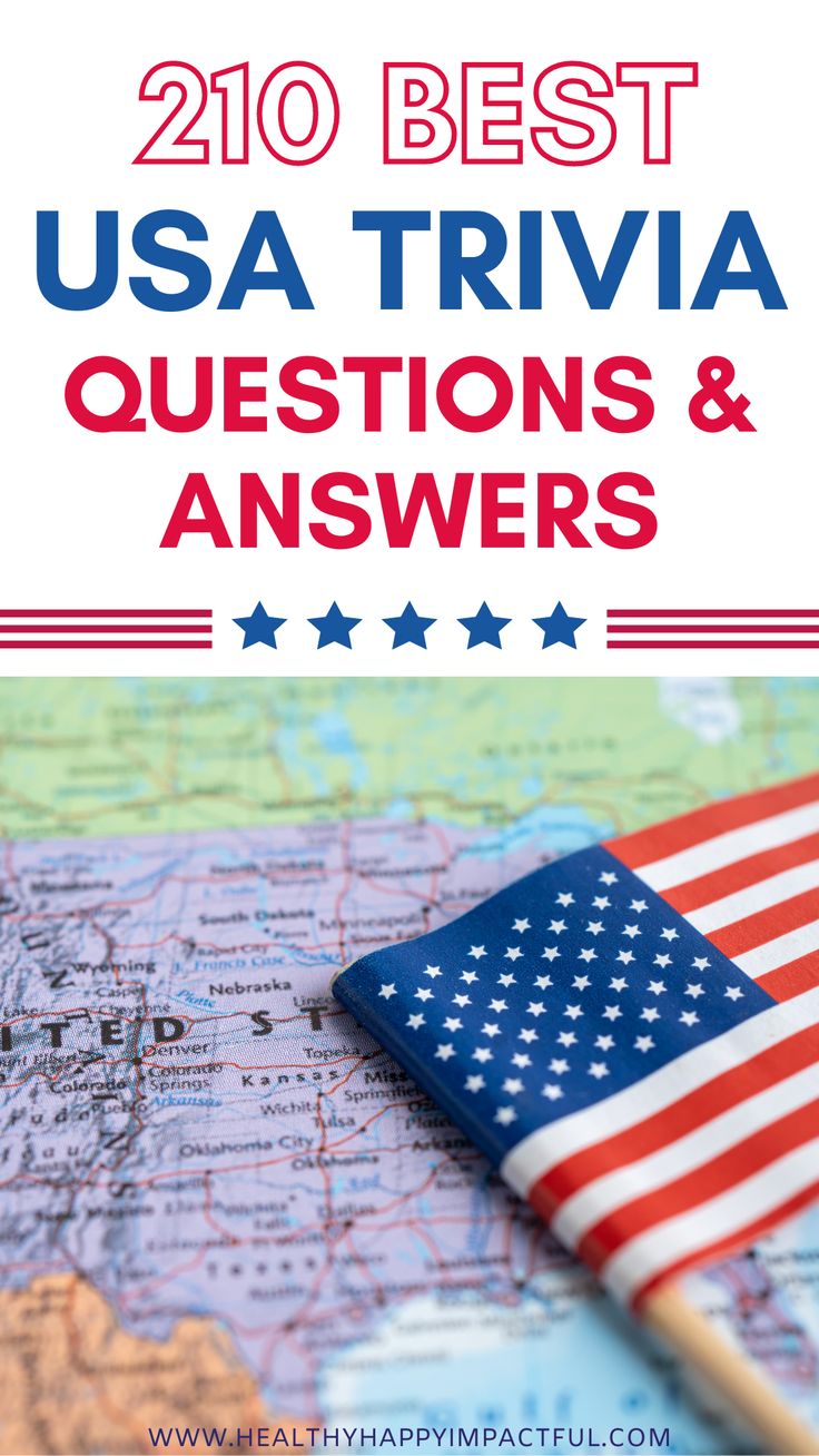 210 Best USA Trivia Questions (+ Answers) In 2023 | Fun trivia ...