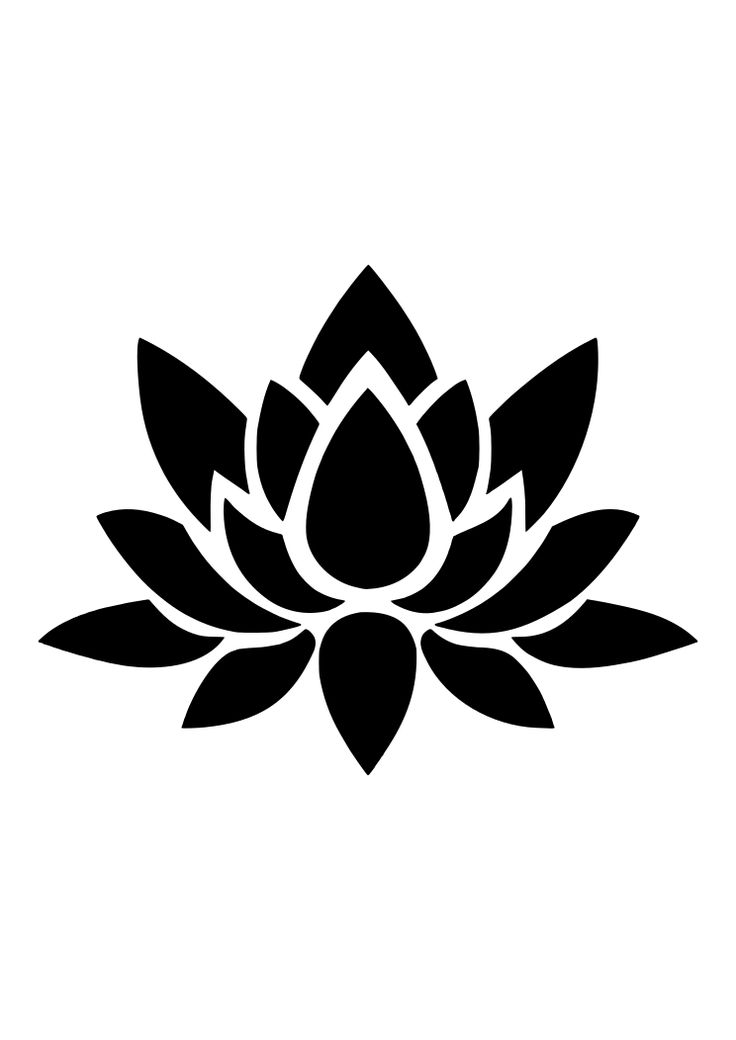 flower svg flower cut file lotus vector lotus cricut flower silhouette ...