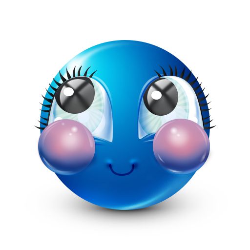 Pretty Blue Smiley | Blue emoji, Funny emoji faces, Funny emoji