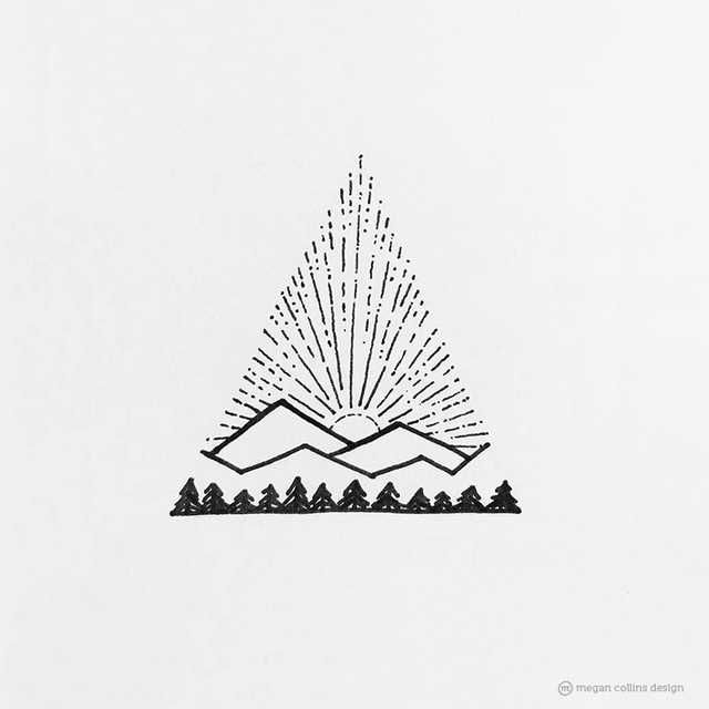 OC geometric nature illustrations - nature post in 2020 | Geometric ...