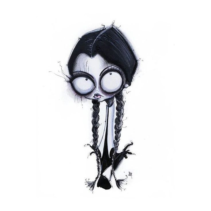 Wednesday Addams Tim Burton Style