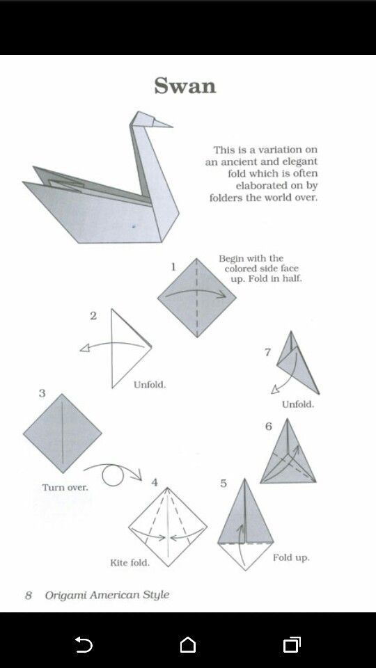 Pin by Andrea Kernats on origami Origami swan instructions, Origami diagrams, Origami patterns